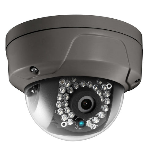 4MP True WDR Fixed IR Dome Network Camera 2.8mm Grey