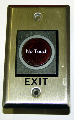 Access Control No-Touch exit button