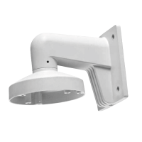 Wall mount bracket for H-Series Dual Eye turret dome cameras w/ junction box