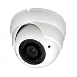 2MP HD 4-Way 1080P Armored Turret Dome Camera, Motorized Zoom, White