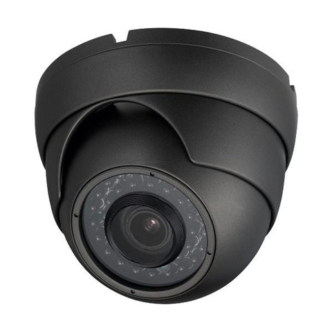 2MP HD 4-Way 1080P Armored Turret Dome Camera, Motorized Zoom, Gray