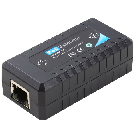 Ethernet Midspan extender with powered by and passthru POE Power Over Ethernet