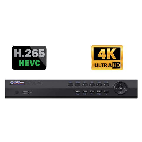 4 Channel 40M 4K UHD 1U 4 PoE Network Video Recorder-4 port PoE