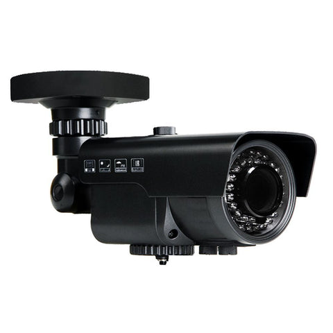 2MP HD TVI 1080P WDR Armored Bullet Camera, Vari-focal 2.8-12mm lens, Black